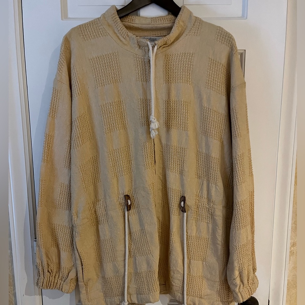 Cristina Waffle-Weave Jacket